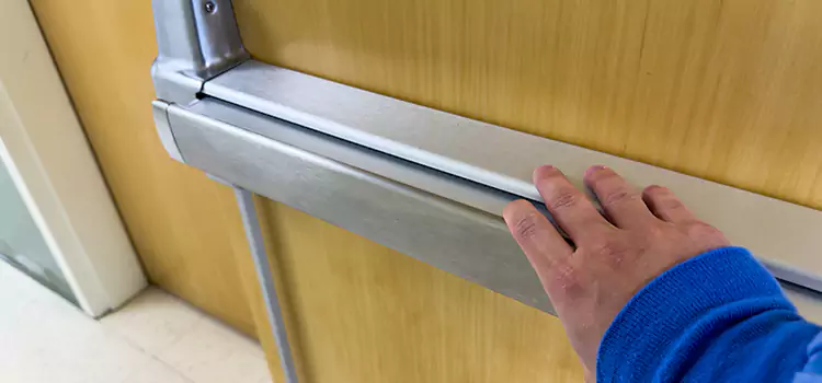 Installing a Push Bar on a Door Millcreek